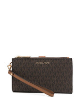 BILLETERA MICHAEL KORS DOUBLE ZIP BROWN
