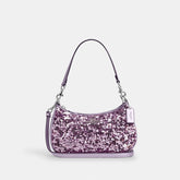 TERY HOBO BOLSO DE HOMBRO PLATEADO/LILA