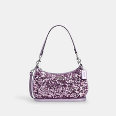 TERY HOBO BOLSO DE HOMBRO PLATEADO/LILA
