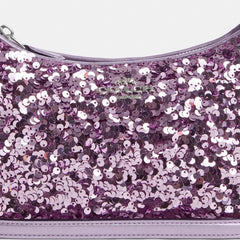 TERY HOBO BOLSO DE HOMBRO PLATEADO/LILA