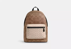 MOCHILA COACH WEST SAND SIGNATURE