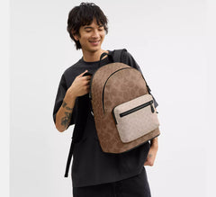 MOCHILA COACH WEST SAND SIGNATURE
