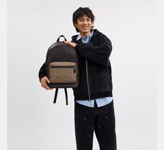 MOCHILA COACH WEST WALNUT SIGNATURE