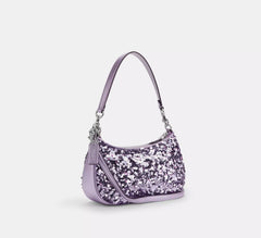 TERY HOBO BOLSO DE HOMBRO PLATEADO/LILA