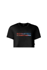 VIBE CROP TOP OVERSIZE WOMEN BLACK