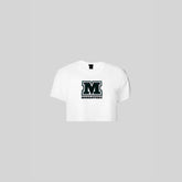 COLLEGE CROP TOP OVERSIZE WOMEN WHITE
