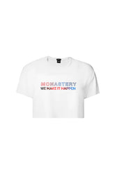 VIBE CROP TOP OVERSIZE WOMEN WHITE