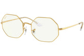 Lentes de Sol Ray Ban RB1972 9196BF 54 OCTAGON 1972 BLUE-LIGHT CLEAR