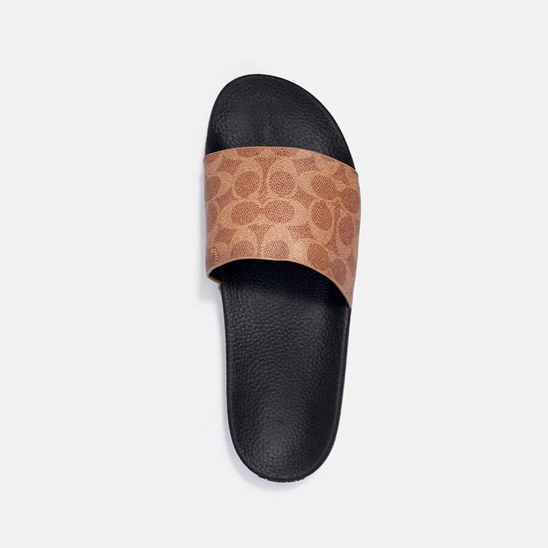 SANDALIAS SIGNATURE PVC SLIDE-KHAKI