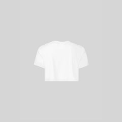TAG CROP TOP OVERSIZE WOMEN WHITE